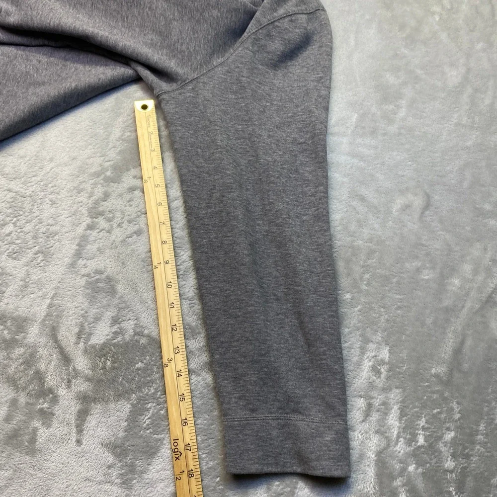 Banana Republic‎ Mens XL Quarter Zip Pullover Sweater Grey Cotton Blend 671276
